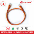 Câble de raccordement UTP CCA Cat5e à 1/2/3 / 5M câblé 7 * 0.12MM